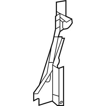 58376-08020 Toyota Reinforcement Panel, Driver Side Illustration 1 of 1