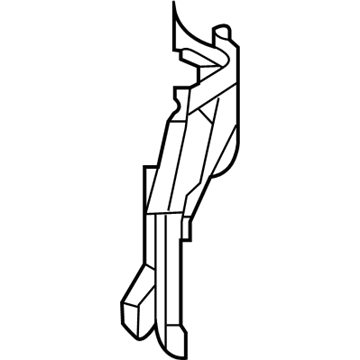 64806-08010 Toyota Gusset, Lower Driver Side Illustration 1 of 1