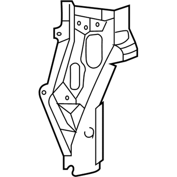 58375-08020 Toyota Reinforcement Panel, Passenger Side Illustration 1 of 1