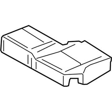 71612-0C040 Toyota Seat Cushion Pad, Driver Side Illustration 1 of 1