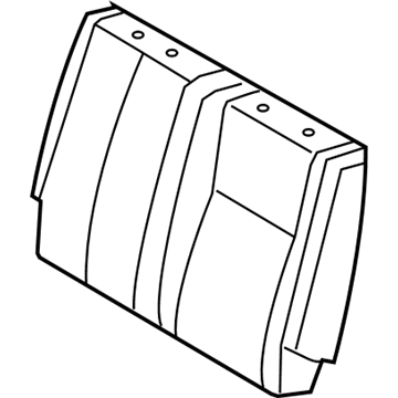 71078-0C131-B1 Toyota Seat Back Cover, Gray, Driver Side Illustration 1 of 1