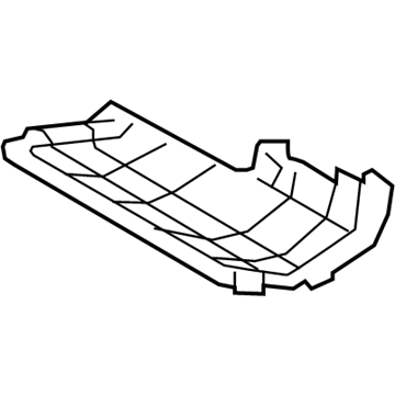 71016-0C090 Toyota Cushion Frame, Driver Side Illustration 1 of 1