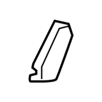 72666-0C020-C0 Toyota Lock Cover, Black, Driver Side Illustration 1 of 1