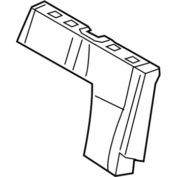 71652-0C050 Toyota Seat Back Pad, Driver Side Illustration 1 of 1