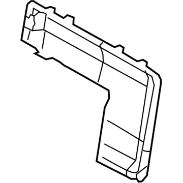71018-0C040 Toyota Seat Back Frame, Driver Side Illustration 1 of 1