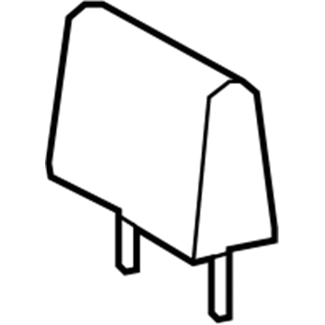 71940-0C350-B0 Toyota Headrest, Outer, Gray, Rear Illustration 1 of 1