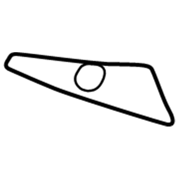 76783-02020 Toyota Spoiler Protector, Passenger Side Illustration 1 of 1