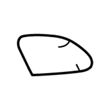76897-02020 Toyota Spoiler Protector, Passenger Side Illustration 1 of 1