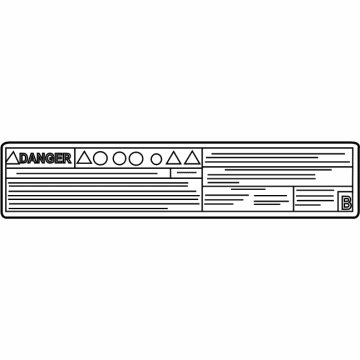 G9569-47110 Toyota Battery Label Illustration 1 of 1