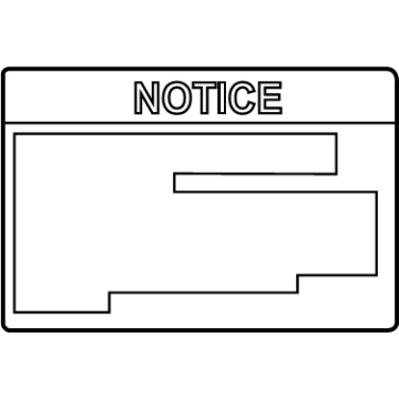 74559-47030 Toyota Fuel Label Illustration 1 of 1