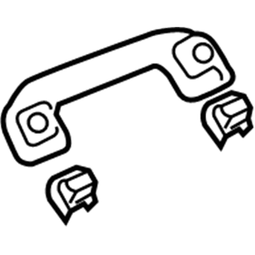 74610-33120-B0 Toyota Grip Handle, Gray, Front Illustration 1 of 1