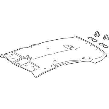 63310-33820-B0 Toyota Headliner, Gray Illustration 1 of 1