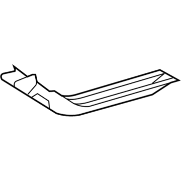57192-52020 Toyota Center Rail, Inner Rear Driver Side Illustration 1 of 1