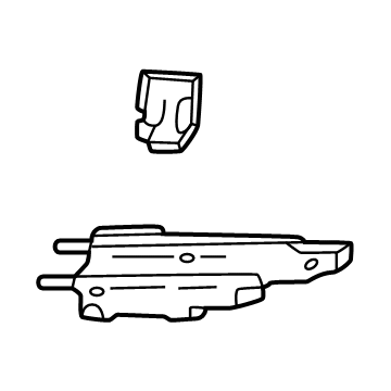 Toyota 52538-AQ010 Retainer, Front Bumper 52538-AQ010 Toyota Retainer, Front Bumper Illustration 1 of 1