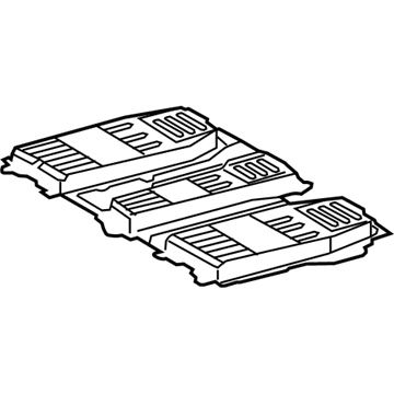 74405-48030 Toyota Cover Sub-Assembly, Battery, Lower Illustration 1 of 1