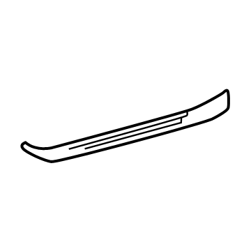 67916-0C060-C0 Toyota Rear Sill Plate, Outside Driver Side Illustration 1 of 1