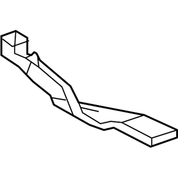 87212-0E020 Toyota Floor Duct, Rear Passenger Side Illustration 1 of 1