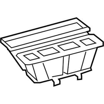 87201-0E110 Toyota Center Duct Illustration 1 of 1