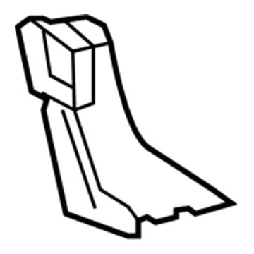 87201-33290 Toyota Air Duct, Passenger Side Illustration 1 of 1