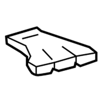 87215-0E040 Toyota Floor Duct Extension, Lower Outer Passenger Side Illustration 1 of 1