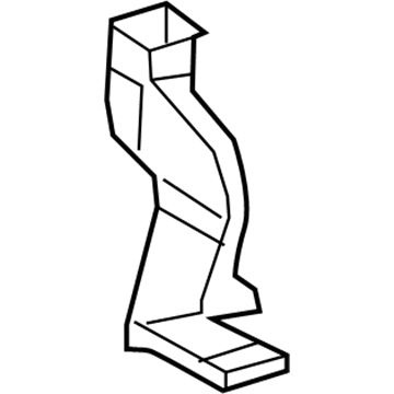 87213-0E020 Toyota Duct, Air, Rear Left-Hand Illustration 1 of 1