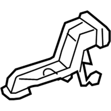 87201-0E120 Toyota Side Duct, Driver Side Illustration 1 of 1