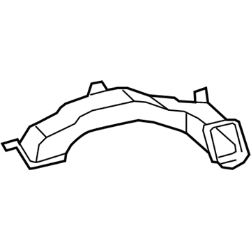55846-0E040 Toyota Outlet Duct, Passenger Side Illustration 1 of 1