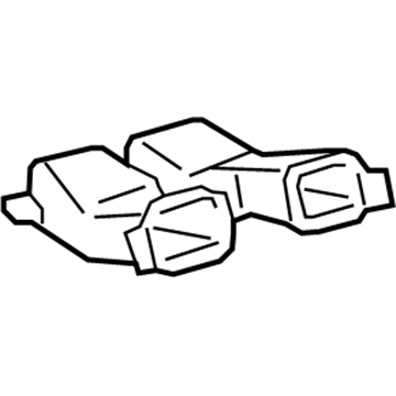 55837-0E040 Toyota Outlet Duct, Center Illustration 1 of 1