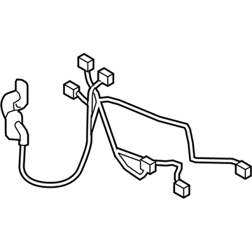 82153-07070 Toyota Harness, Rear Passenger Side Illustration 1 of 1