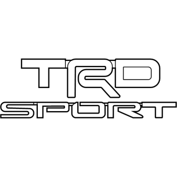 Toyota 75444-35090 Nameplate