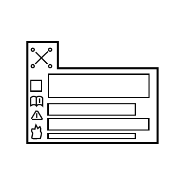 Toyota 11293-WAA01 Caution Label