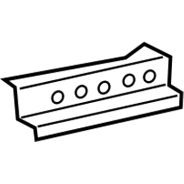 65547-17010 Toyota Upper Reinforcement, Rear Passenger Side Illustration 1 of 1