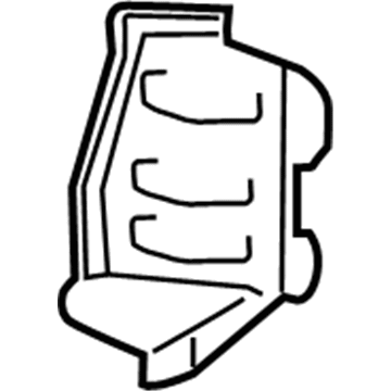 62604-17010 Toyota Cover, Driver Side Illustration 1 of 1