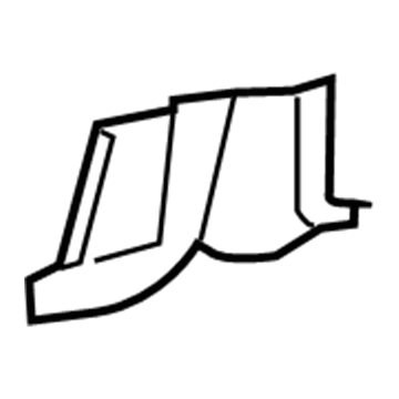 61345-17021 Toyota Stiffener, Inner Lower Passenger Side Illustration 1 of 1