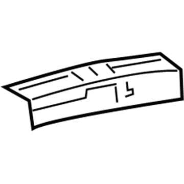 61647-17901 Toyota Upper Reinforcement, Passenger Side Illustration 1 of 1