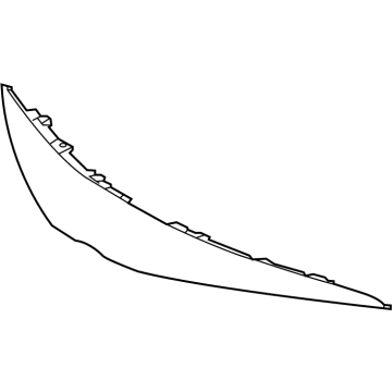 52111-06900 Toyota Upper Molding, Center Illustration 1 of 1