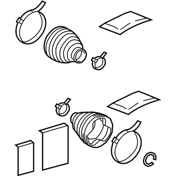 Toyota 04427-33120 Outer CV Joint Boot