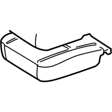 71511-AE050 Toyota Seat Cushion Pad, Passenger Side Illustration 1 of 1