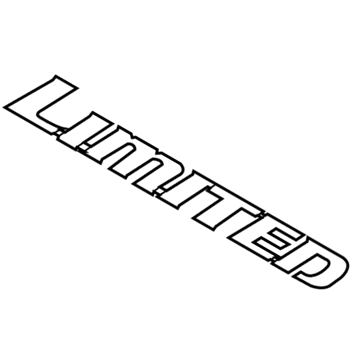 75445-48090 Toyota Nameplate, Rear Illustration 1 of 1