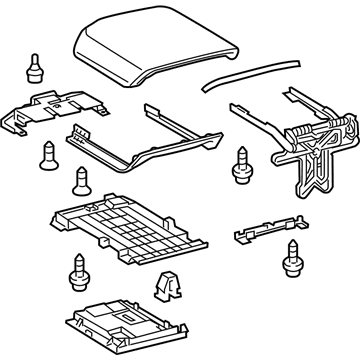 58905-0C091-B0 Toyota Door, Gray, Center Illustration 1 of 1