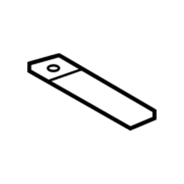 58084-0C010-C0 Toyota Storage Compart Cover, Black, Rear Illustration 1 of 1