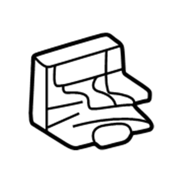 66991-60010-A1 Toyota Cup Holder, Medium Gray, Passenger Side Illustration 1 of 1