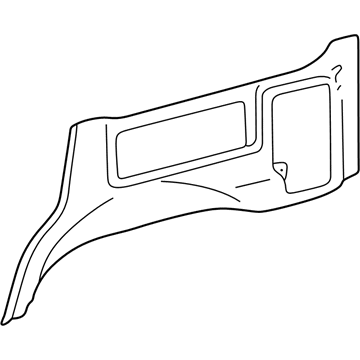 62503-60030-A1 Toyota Lower Quarter Trim, Rear Passenger Side Illustration 1 of 1