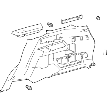 Toyota 64730-35210-C0 Lower Quarter Trim