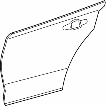 67114-02280 Toyota Outer Panel, Driver Side Illustration 1 of 1