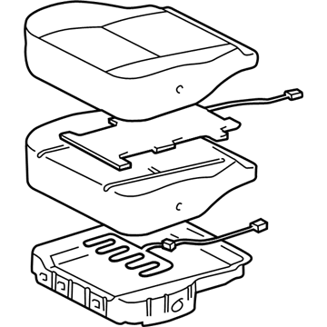 Toyota 71410-0C090-B0 Lower Seat Assembly