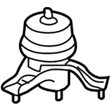12362-0A050 Toyota Insulator, Engine Mounting Illustration 1 of 1