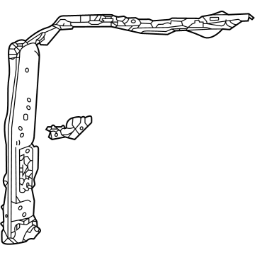 Toyota 53203-48904 Support Sub-Assembly, Radiator 53203-48904 Toyota Support Sub-Assembly, Radiator Illustration 1 of 1