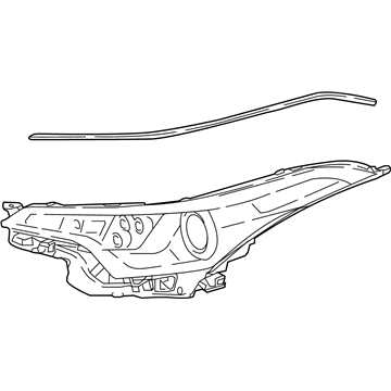 Toyota 81130-F4041 Headlamp Assembly