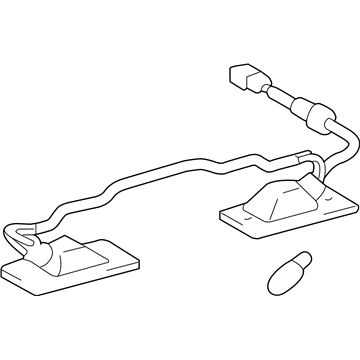81270-48011 Toyota Lamp Assembly, License Plate, Rear Illustration 1 of 1